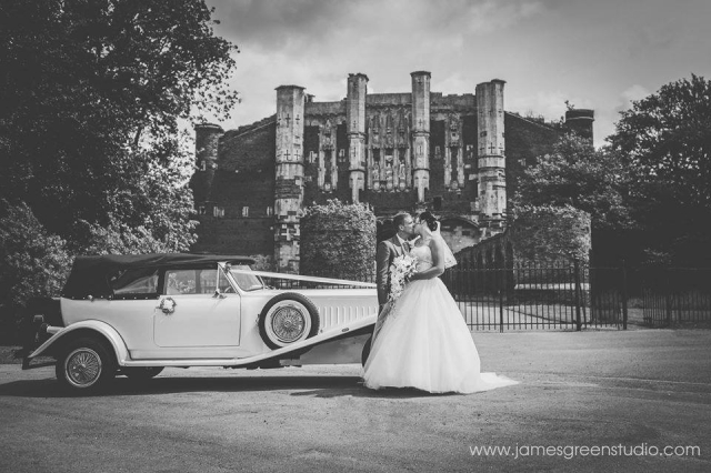 Select limos white 1930’s style Beauford wedding car Bella