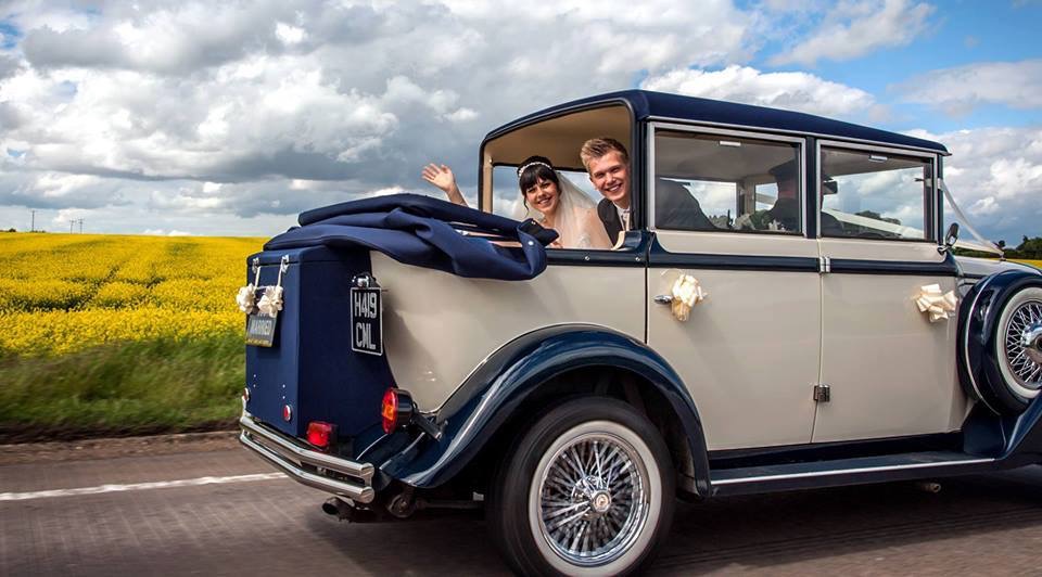 Select Limos 1920's style car Harriet hood down wedding car classic
