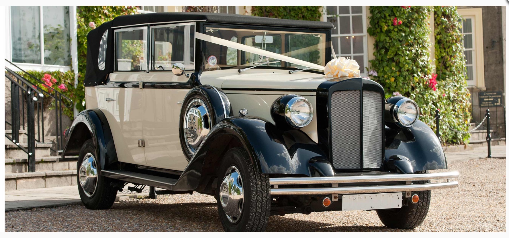 Select Limos Henrietta 1920 style. Regent wedding car for 6 passengers